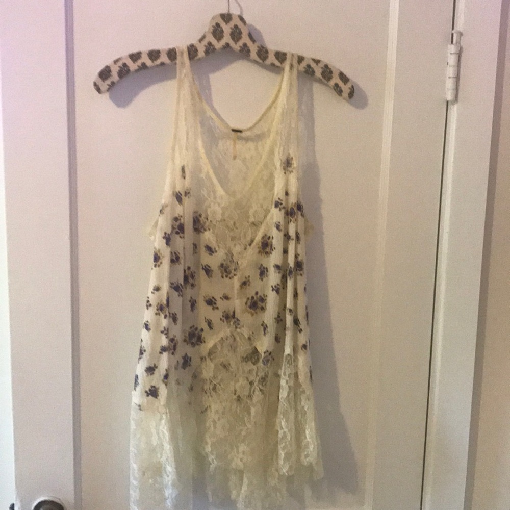 Free People lace slip tank